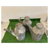 3 Vintage Railroad Tipping Cans NPR