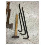 Pry Bars, Hammer, Hatchet & Axe