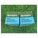 2 500 Count Boxes Remington Target 22 Long Rifle Cartridges