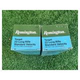 2 500 Count Boxes Remington Target 22 Long Rifle Cartridges
