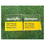 2 500 Count Boxes Remington High Velocity 22 Long Rifle Hollow Point Cartridges