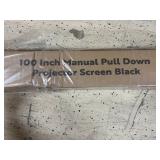 VivoHome 100" Manual Pull Down Projector Screen