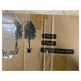 2 Pack of Mosade 7ft Artifical Olive Trees