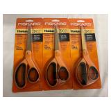 3 Fiskars Titanium Premium Scissors