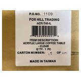 Fox Hill Trading Acrylic Large Coffee Table - Clear