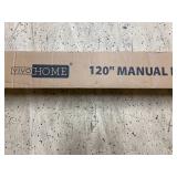 VivoHome 120" Manual Pull Down Projector Screen
