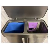 Simple Human Dual Compartment Step Can - 58L