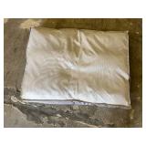 White and Gray Plush Dog Bed