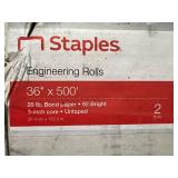 2 Rolls of Staples Engineering Bond Paper