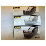 3 Scotch Desktop Tape Dispensers