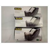 3 Scotch Desktop Tape Dispensers