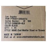 MindReader Dual Monitor Stand with Drawer