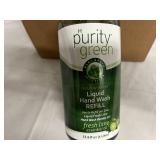 6 Bottles of Purity Green Liquid Hand Soap Refill - Fresh Lime