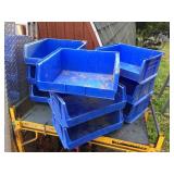 9 Stackable/Rackable Blue AKRO Bins