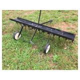 Pull Behind Lawn Thatcher - 50" Wide