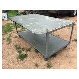 60" x 30" x 27" Rolling Shop Table