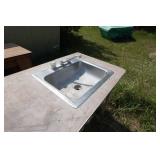 Table with Stainless Steel Sink