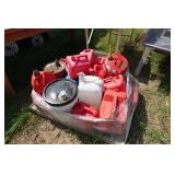 Pallet of Gas Cans