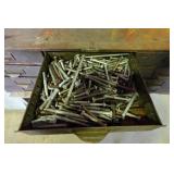 Vintage Metal Set of Drawers with Contents