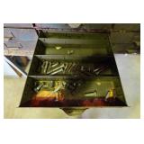 Vintage Metal Set of Drawers with Contents