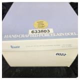 Hand Crafted Porcelain Doll "Wren" Tuss Open Box