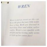Hand Crafted Porcelain Doll "Wren" Tuss Open Box