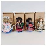Lot of 4 Dolls Originals International