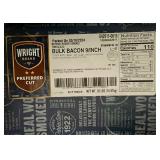 D. 33lbs Bulk Bacon 9/Inch Hickory Smoked Thin Sliced
