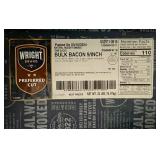 D. 33lbs Bulk Bacon 9/Inch Hickory Smoked Thin Sliced