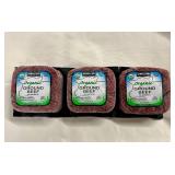 D. 3x 1.34lbs Organic Ground Beef 85%/15%