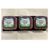 D. 3x 1.34lbs Organic Ground Beef 85%/15%