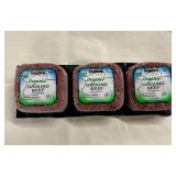 D. 3x 1.34lbs Organic Ground Beef 85%/15%