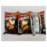 3x 9oz Doritos Dinamita Sticks-Flamin Hot Queso