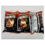 3x 9oz Doritos Dinamita Sticks-Flamin Hot Queso