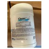 12x 1lb 9oz Canisters Clean Cide Germicidal Wipes