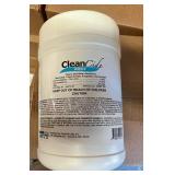 12x 1lb 9oz Canisters Clean Cide Germicidal Wipes