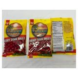 3x 9oz Cherry Sour Balls