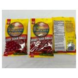 3x 9oz Cherry Sour Balls