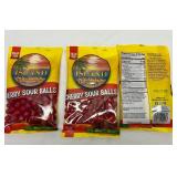 3x 9oz Cherry Sour Balls