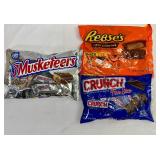 MM. 2 Fun Size & 1 Snack Size Candy Bags