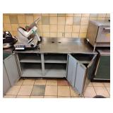 DUKE 3 DOOR STORAGE CABINET WITH STAINLESS STEEL WORK TOP