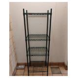 METRO GREEN 4 TIER METAL WIRE COMMERCIAL SHELVING