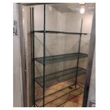 METRO GREEN 4 TIER METAL WIRE COMMERCIAL SHELVING