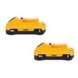 DEWALT 20V MAX Compact Lithium-Ion 3.0Ah Battery Pack (2 Pack)  Customer Returns See Pictures