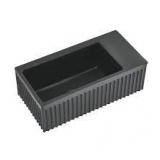 Swiss Madison Delice 24 in. Ceramic Rectangular Wall-Mount Bathroom Sink in Matte Black   Customer Returns See Pictures