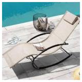 Metal Outdoor Rocking Chair by Crestlive Products Customer Returns See Pictures