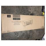 SCOTT LIVING Rosalie 54 in. Freestanding Media Console Wooden Electric Fireplace in Warm Brown Birch  Customer Returns See Pictures