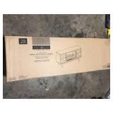 SCOTT LIVING Rosalie 54 in. Freestanding Media Console Wooden Electric Fireplace in Warm Brown Birch  Customer Returns See Pictures