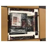 Noble House Haraldson Black Square Metal Outdoor Patio Fire Pit Customer Returns See Pictures