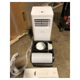 Vissani 5,000 BTU 115-Volt Portable Air Conditioner for 150 sq. ft. Rooms with Dehumidifier and Remote in White   Customer Returns See Pictures